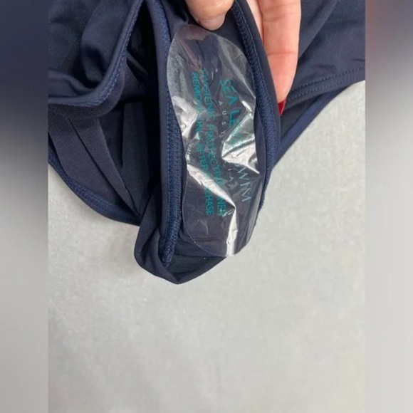 Sea Level Essentials Spliced Cup One Piece Sz 8 - Navy - New w/out tags - Picture 11 of 12